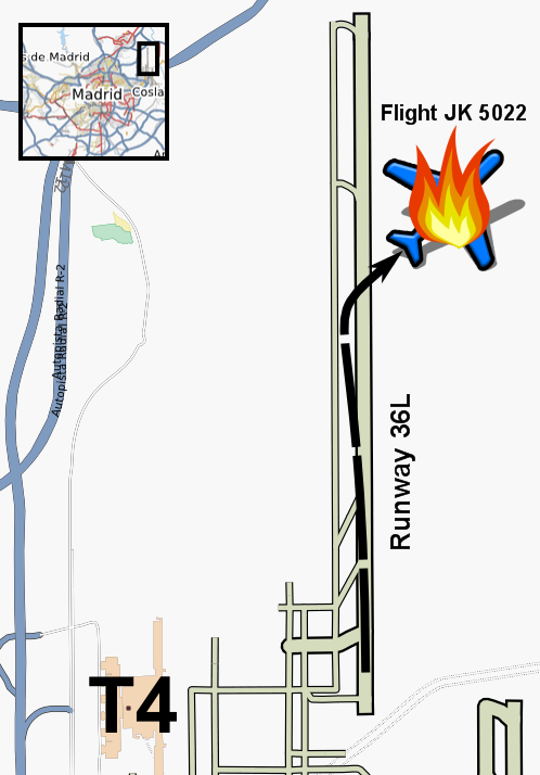 Spanair 5022 Crash Location