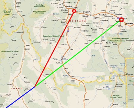 Diversion to Butte